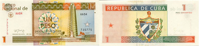 $1CUC - 1 Cuban Convertible Peso