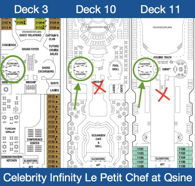 Celebrity Infinity Qsine&nbsp;Deck Plan