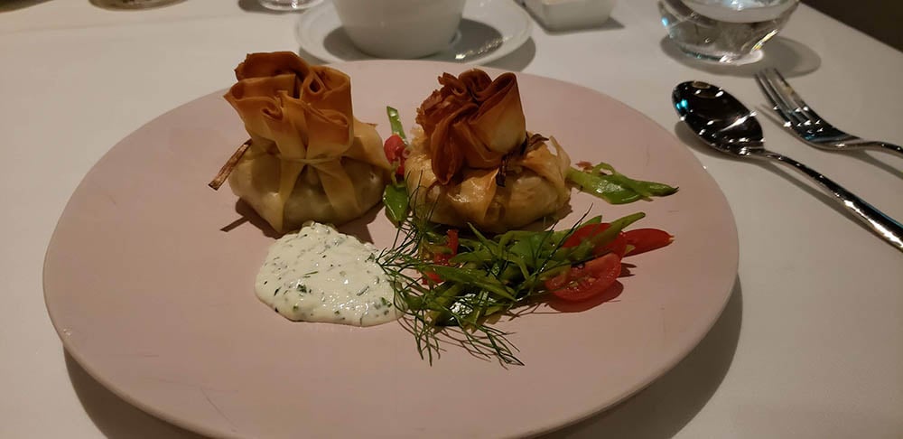 Brie Pillows in Normandie Restaurant